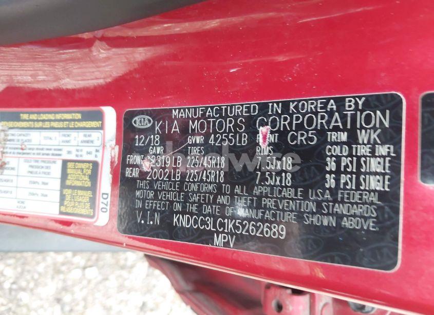 Photo 9 of 2019 Kia Niro S TOURING (VIN KNDCC3LC1K5262689)