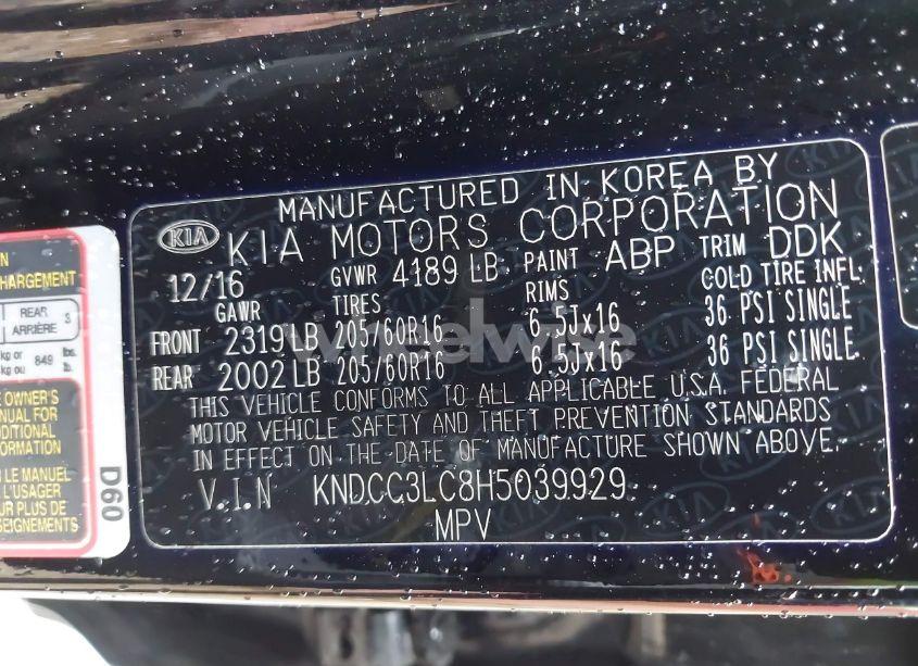 Photo 9 of 2017 Kia Niro EX (VIN KNDCC3LC8H5039929)