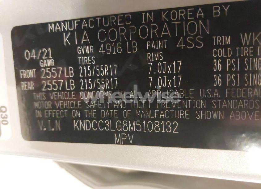 Photo 9 of 2021 Kia Niro EV EX (VIN KNDCC3LG8M5108132)