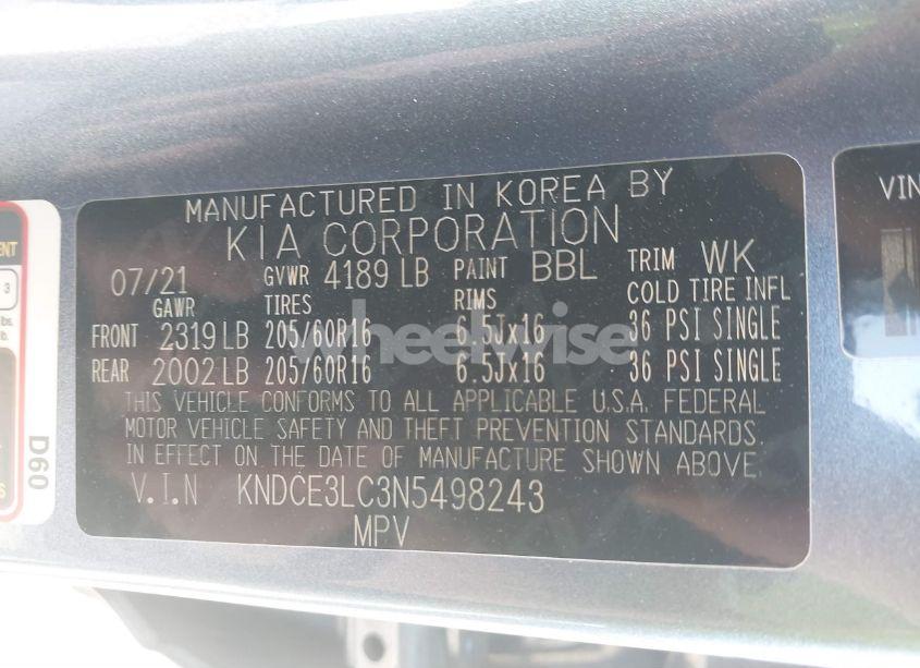 Photo 9 of 2022 Kia Niro EX PREMIUM (VIN KNDCE3LC3N5498243)