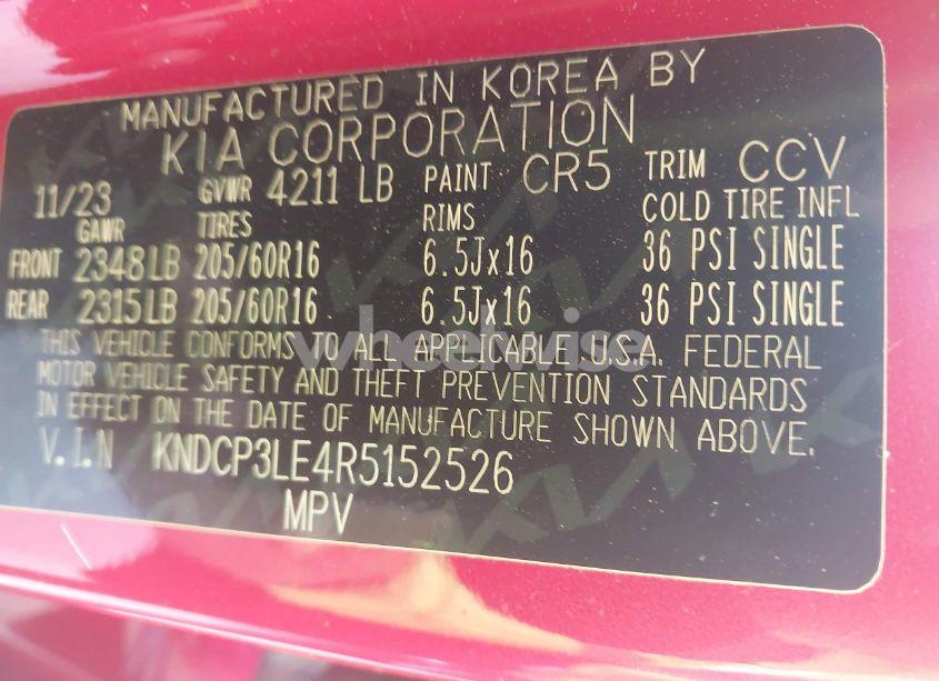 Photo 9 of 2024 Kia Niro LX (VIN KNDCP3LE4R5152526)