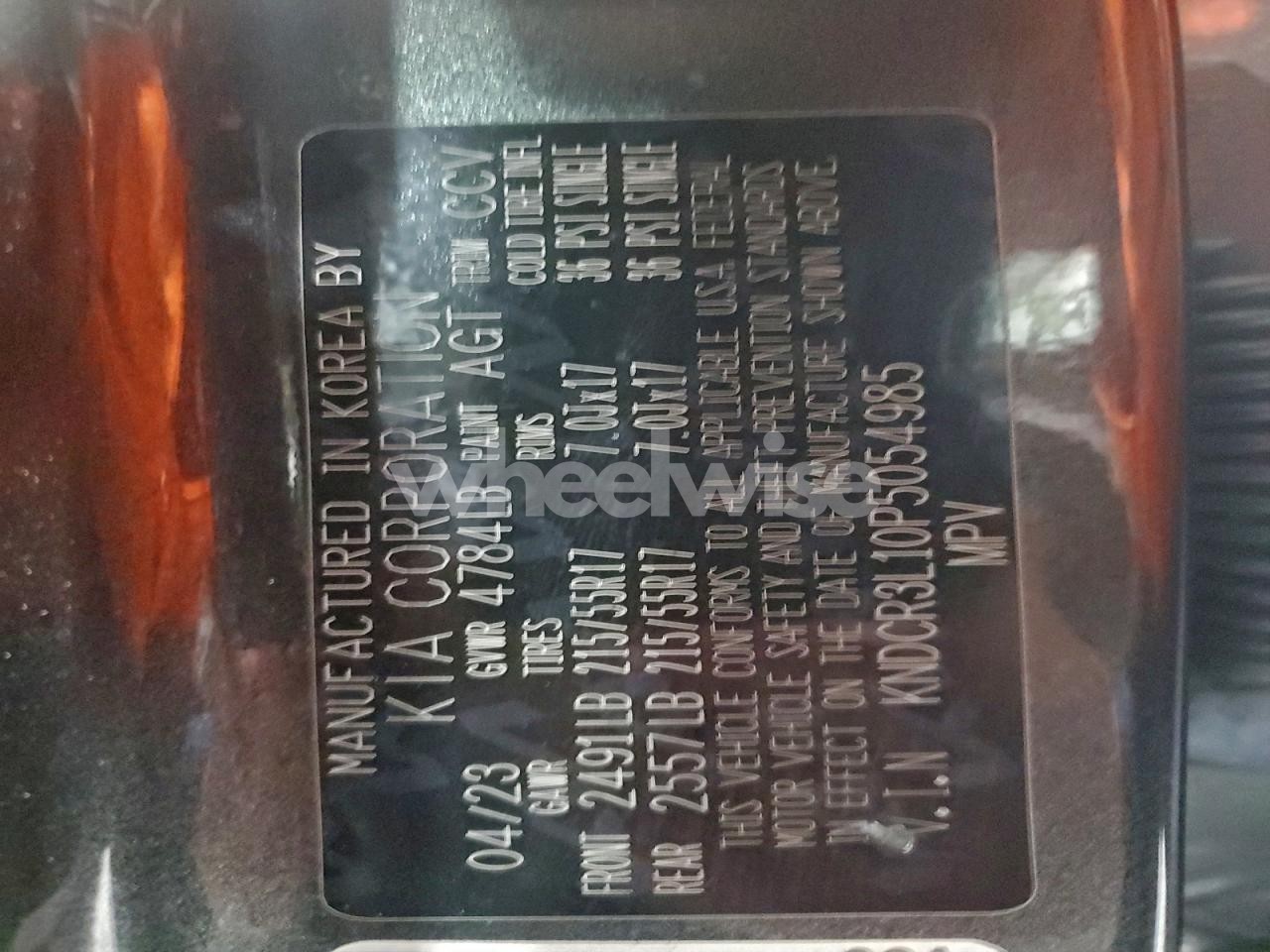 Photo 13 of 2023 KIA NIRO WIND (VIN KNDCR3L10P5054985)