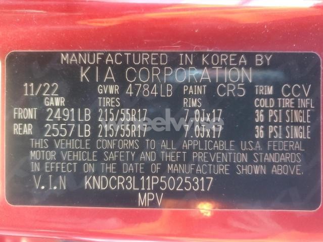 Photo 3 of 2023 KIA NIRO WIND (VIN KNDCR3L11P5025317)