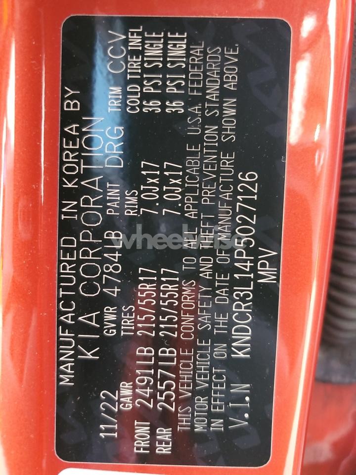 Photo 13 of 2023 KIA NIRO WIND (VIN KNDCR3L14P5027126)