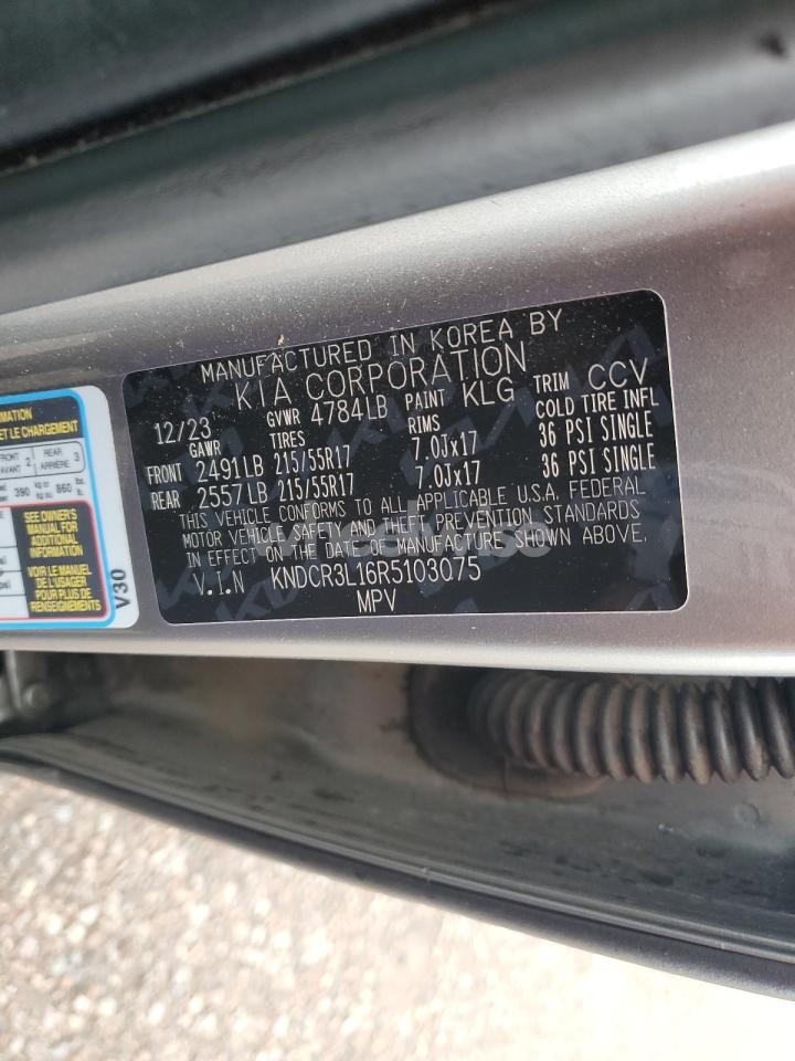 Photo 12 of 2024 KIA NIRO WIND (VIN KNDCR3L16R5103075)