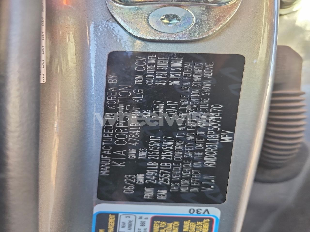 Photo 12 of 2023 KIA NIRO WIND (VIN KNDCR3L18P5071470)