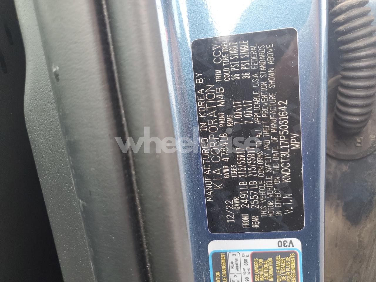 Photo 12 of 2023 KIA NIRO WAVE (VIN KNDCT3L17P5031642)