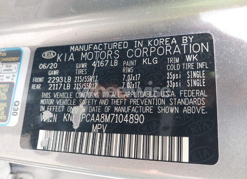 Photo 9 of 2021 Kia Seltos LX (VIN KNDEPCAA8M7104890)