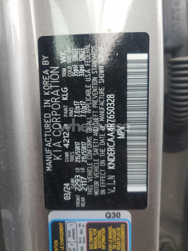 Photo 14 of 2024 KIA SELTOS EX (VIN KNDERCAA4R7650328)