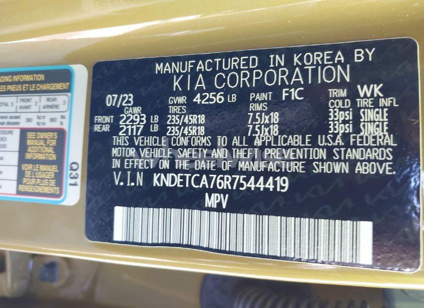 Photo 9 of 2024 Kia Seltos SX TURBO (VIN KNDETCA76R7544419)