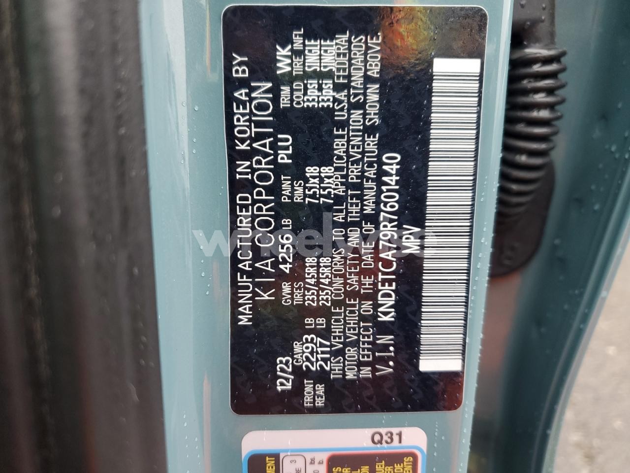 Photo 12 of 2024 KIA SELTOS SX (VIN KNDETCA79R7601440)