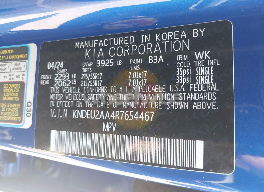 Photo 9 of 2024 Kia Seltos S (VIN KNDEU2AA4R7654467)