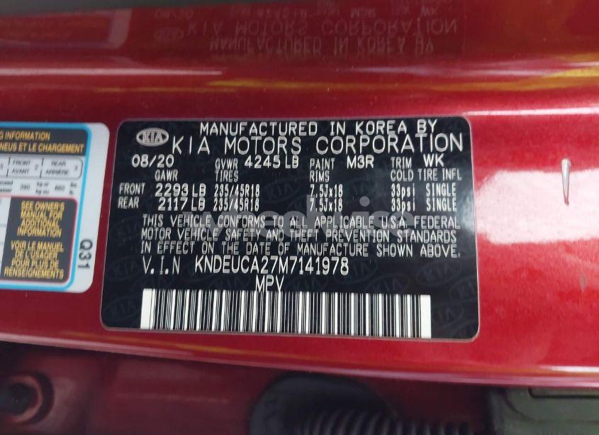 Photo 9 of 2021 Kia Seltos S TURBO (VIN KNDEUCA27M7141978)