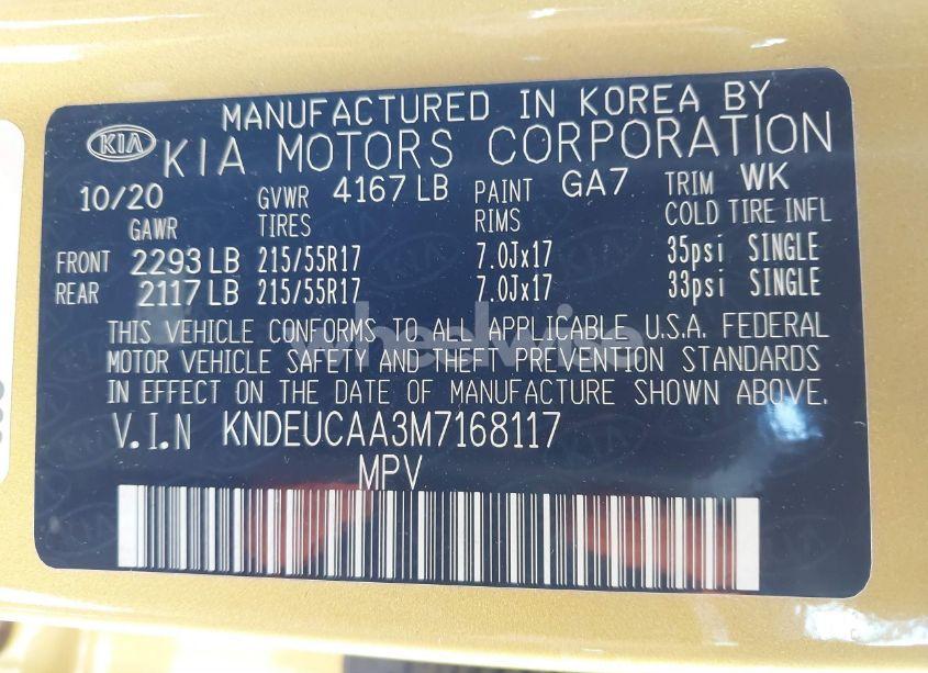 Photo 9 of 2021 Kia Seltos S (VIN KNDEUCAA3M7168117)