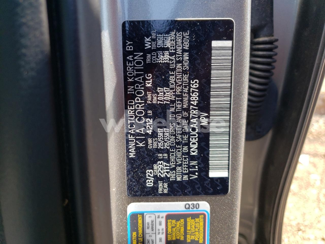 Photo 13 of 2024 KIA SELTOS S (VIN KNDEUCAA7R7486765)