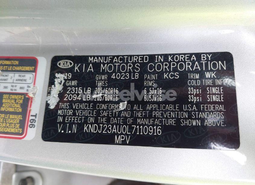 Photo 9 of 2020 Kia Soul LX (VIN KNDJ23AU0L7110916)