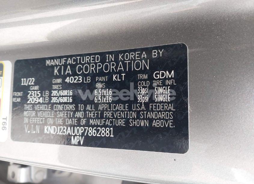 Photo 9 of 2023 Kia Soul LX (VIN KNDJ23AU0P7862881)