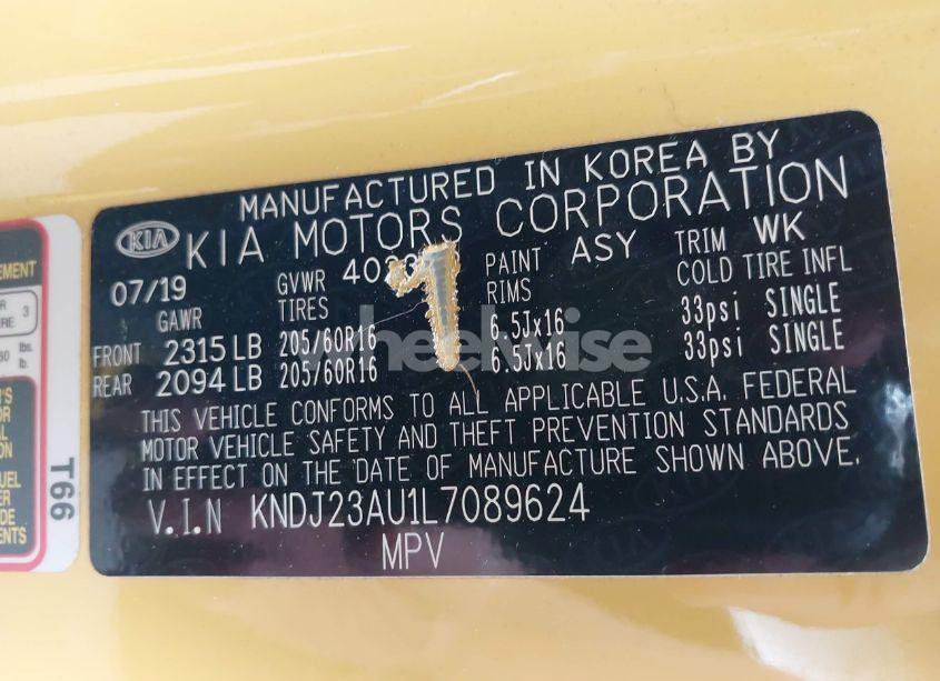 Photo 9 of 2020 Kia Soul LX (VIN KNDJ23AU1L7089624)