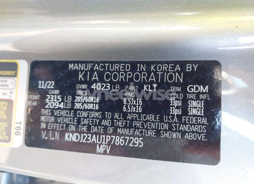 Photo 9 of 2023 Kia Soul LX (VIN KNDJ23AU1P7867295)