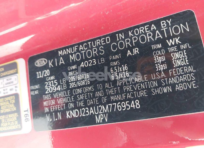 Photo 9 of 2021 Kia Soul S (VIN KNDJ23AU2M7769548)