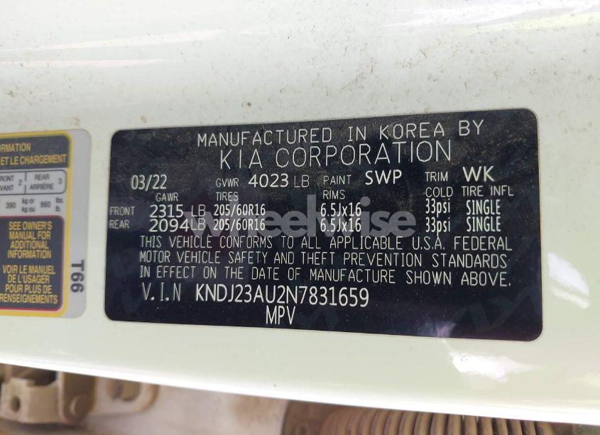 Photo 9 of 2022 Kia Soul LX (VIN KNDJ23AU2N7831659)