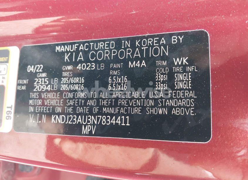 Photo 9 of 2022 Kia Soul LX (VIN KNDJ23AU3N7834411)