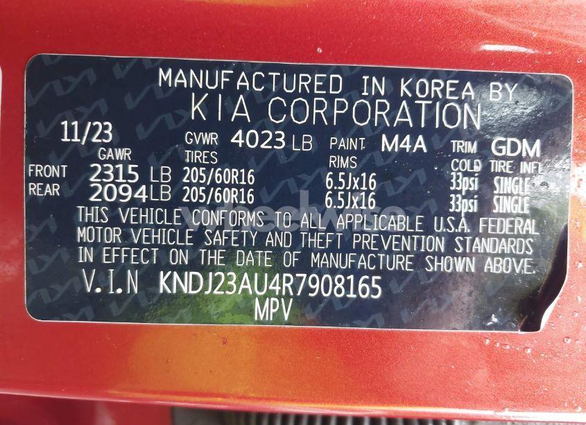 Photo 9 of 2024 Kia Soul LX (VIN KNDJ23AU4R7908165)