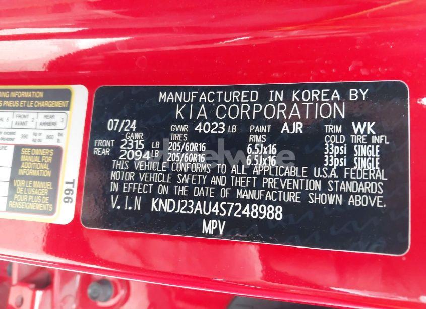 Photo 9 of 2025 Kia Soul LX (VIN KNDJ23AU4S7248988)