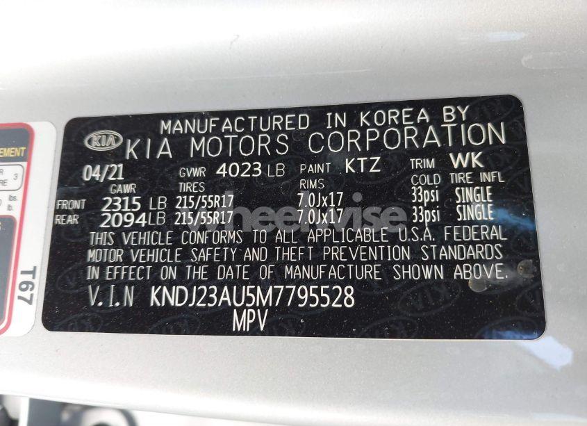 Photo 9 of 2021 Kia Soul S (VIN KNDJ23AU5M7795528)