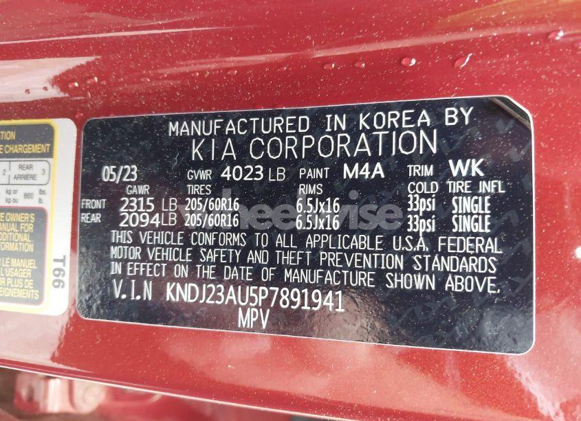 Photo 9 of 2023 Kia Soul LX (VIN KNDJ23AU5P7891941)