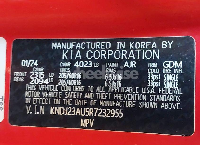 Photo 9 of 2024 Kia Soul LX (VIN KNDJ23AU5R7232955)