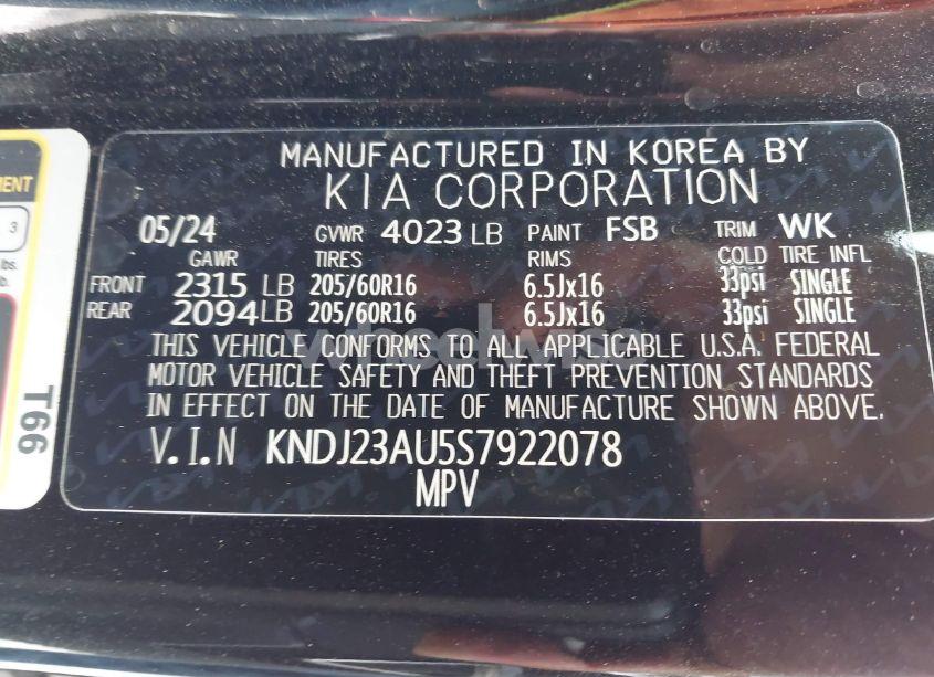 Photo 9 of 2025 Kia Soul LX (VIN KNDJ23AU5S7922078)