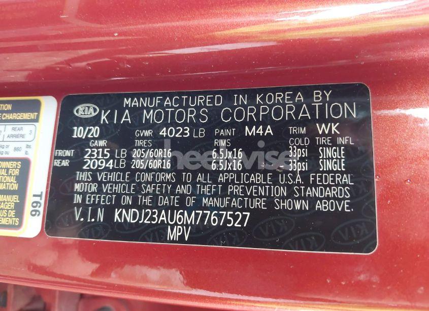 Photo 9 of 2021 Kia Soul LX (VIN KNDJ23AU6M7767527)