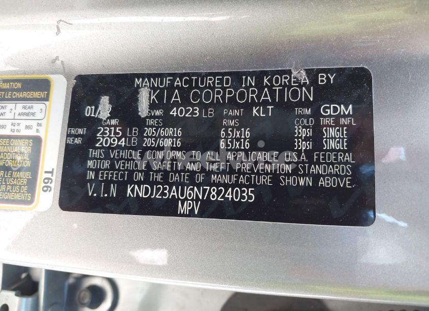 Photo 9 of 2022 Kia Soul LX (VIN KNDJ23AU6N7824035)