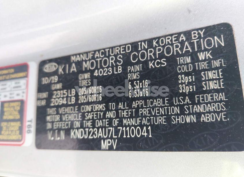 Photo 9 of 2020 Kia Soul S (VIN KNDJ23AU7L7110041)