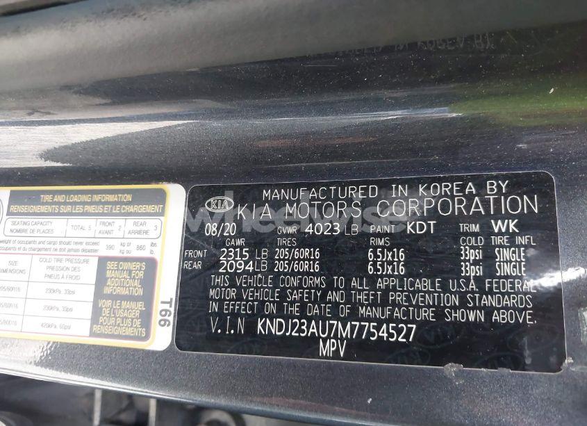 Photo 9 of 2021 Kia Soul S (VIN KNDJ23AU7M7754527)