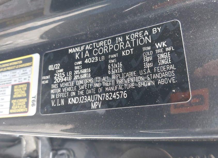 Photo 9 of 2022 Kia Soul LX (VIN KNDJ23AU7N7824576)