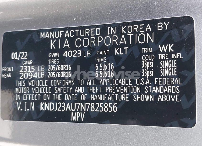 Photo 9 of 2022 Kia Soul LX (VIN KNDJ23AU7N7825856)