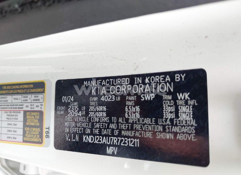 Photo 9 of 2024 Kia Soul LX (VIN KNDJ23AU7R7231211)