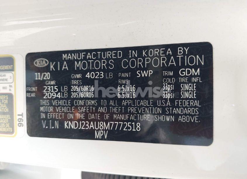 Photo 9 of 2021 Kia Soul LX (VIN KNDJ23AU8M7772518)