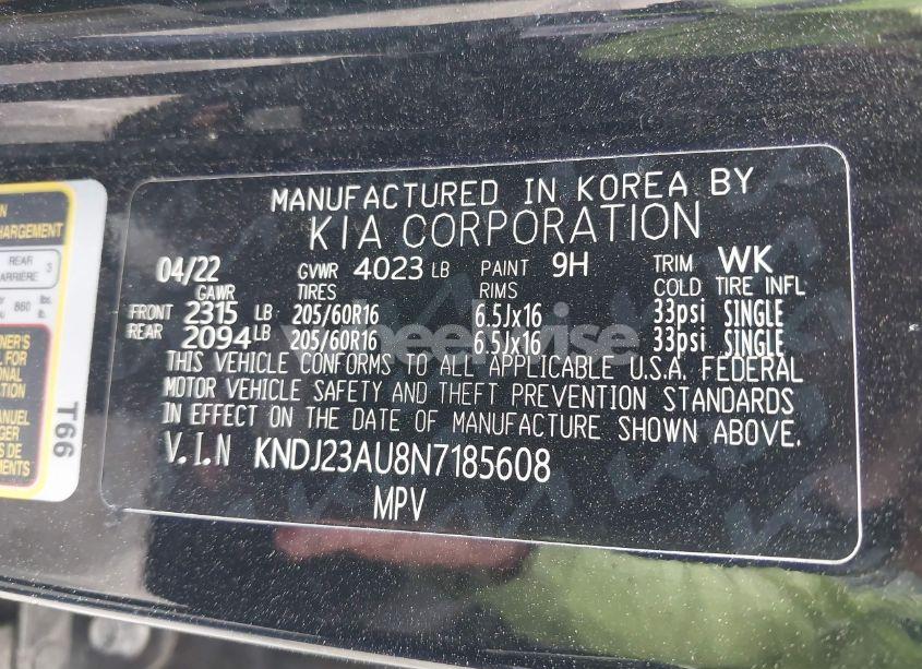 Photo 9 of 2022 Kia Soul LX (VIN KNDJ23AU8N7185608)