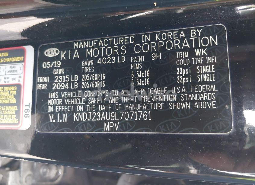 Photo 9 of 2020 Kia Soul LX (VIN KNDJ23AU9L7071761)