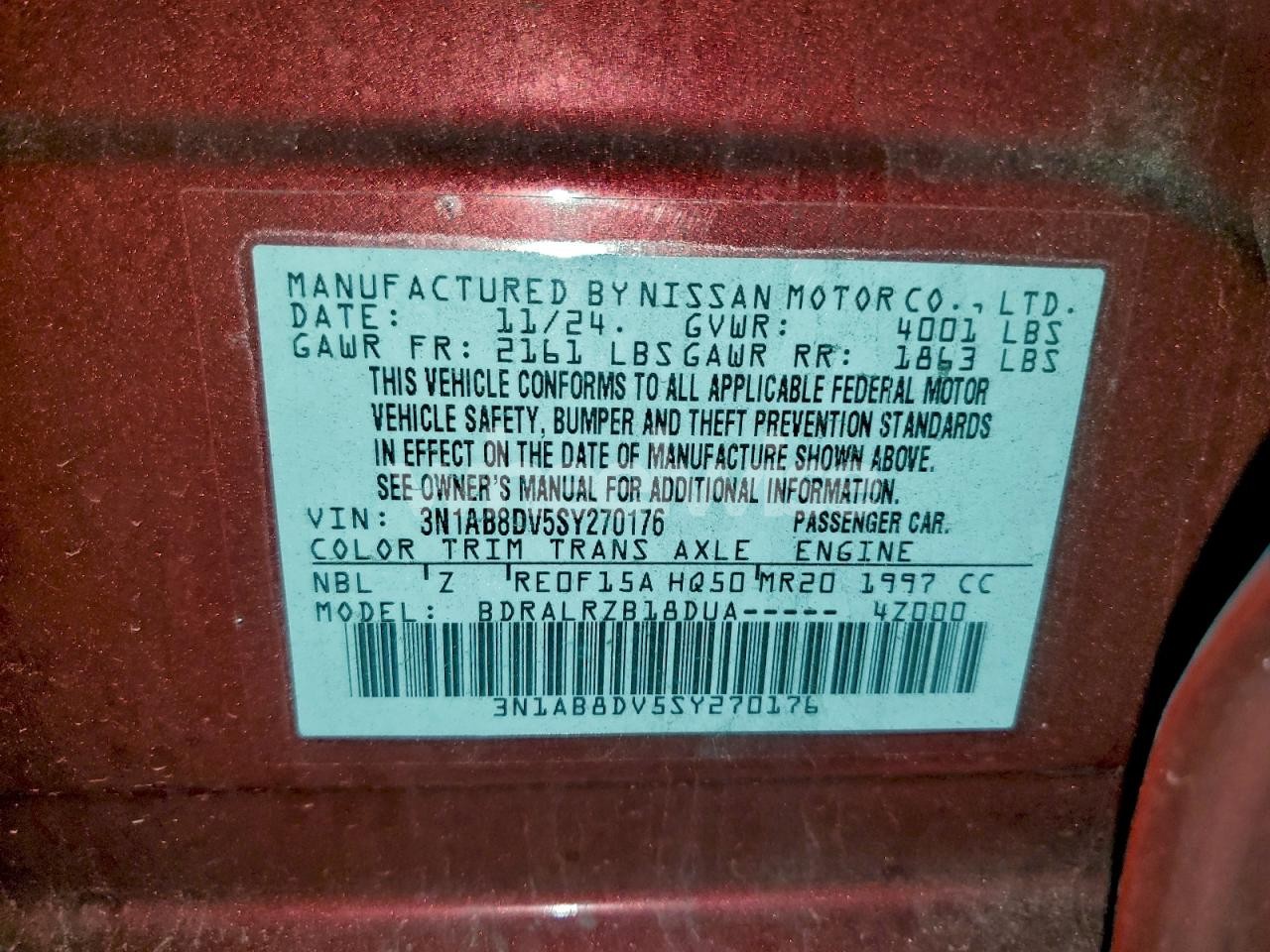 Photo 12 of 2025 NISSAN SENTRA SR (VIN KNDJ23AU9L7097938)