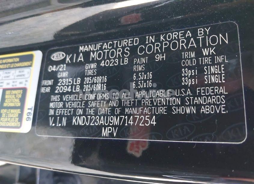 Photo 9 of 2021 Kia Soul LX (VIN KNDJ23AU9M7147254)