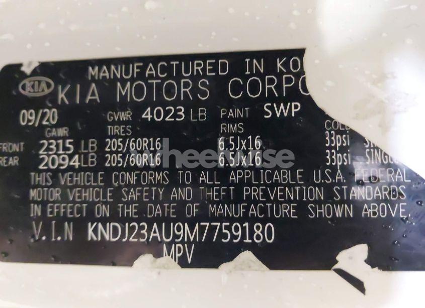Photo 9 of 2021 Kia Soul LX (VIN KNDJ23AU9M7759180)