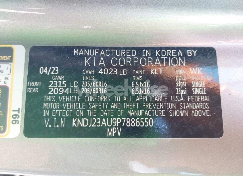 Photo 9 of 2023 Kia Soul LX (VIN KNDJ23AU9P7886550)