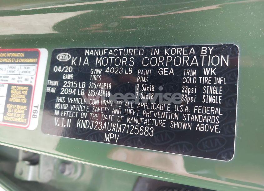 Photo 9 of 2021 Kia Soul X-LINE (VIN KNDJ23AUXM7125683)