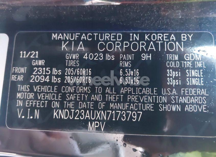 Photo 9 of 2022 Kia Soul LX (VIN KNDJ23AUXN7173797)