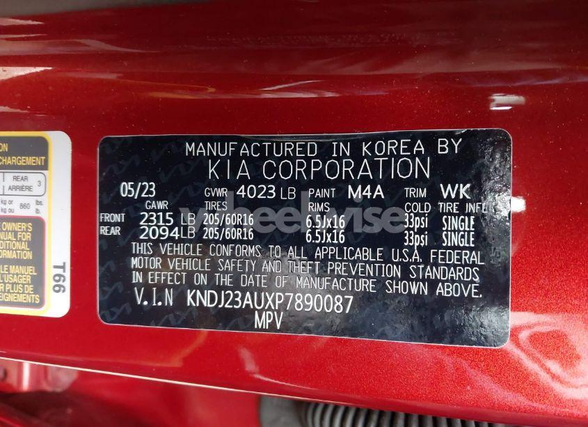 Photo 9 of 2023 Kia Soul LX (VIN KNDJ23AUXP7890087)