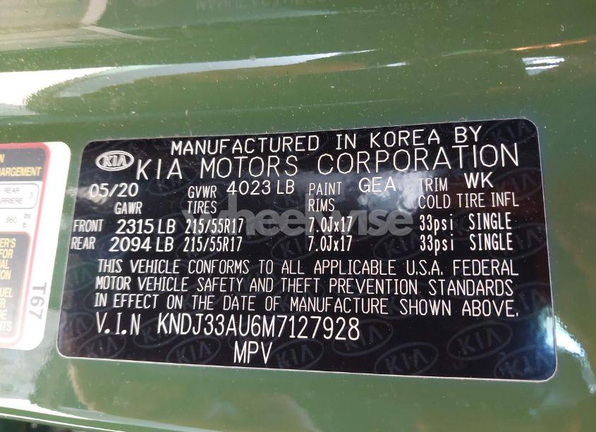 Photo 9 of 2021 Kia Soul EX (VIN KNDJ33AU6M7127928)